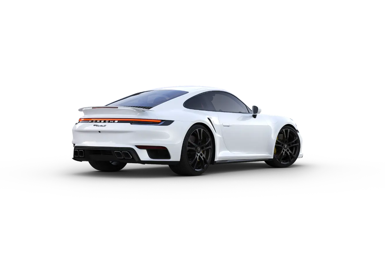 Fotorealistisches 3D-Rendering eines Porsche 911 Turbo S aus der jfnetwork-Pipeline